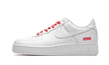 Mens Nike Air Force 1 Low Supreme - Mini Box Logo White White White White/White - Main View - CU9225 100